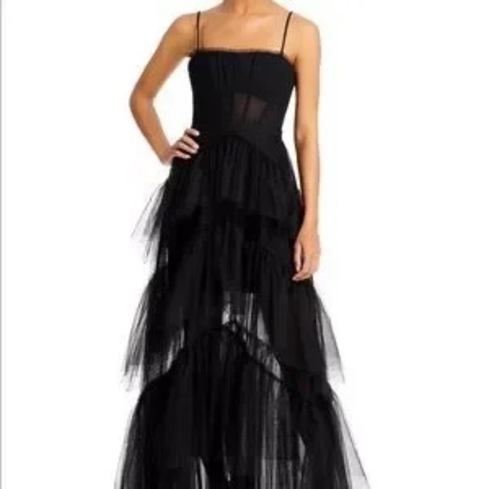 BCBG Tulle Corset Dress (Black) Size 8